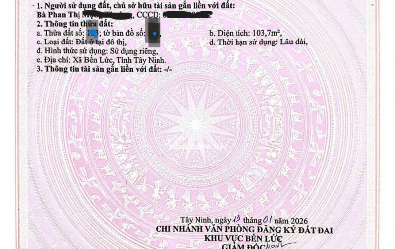 Nhà đẹp xây mới, An cư lạc nghiệp tại Bến Lức, gần UBND- trường học